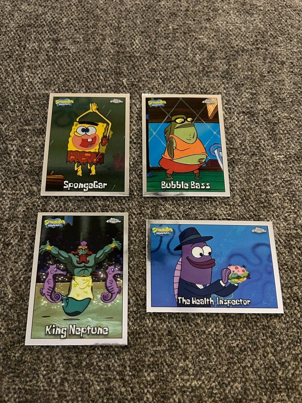 Topps Chrome SpongeBob SquarePants Character Base Cards- 25th Anniversary - Picture 1 of 2